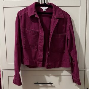 Old Navy Purple Denim Jacket